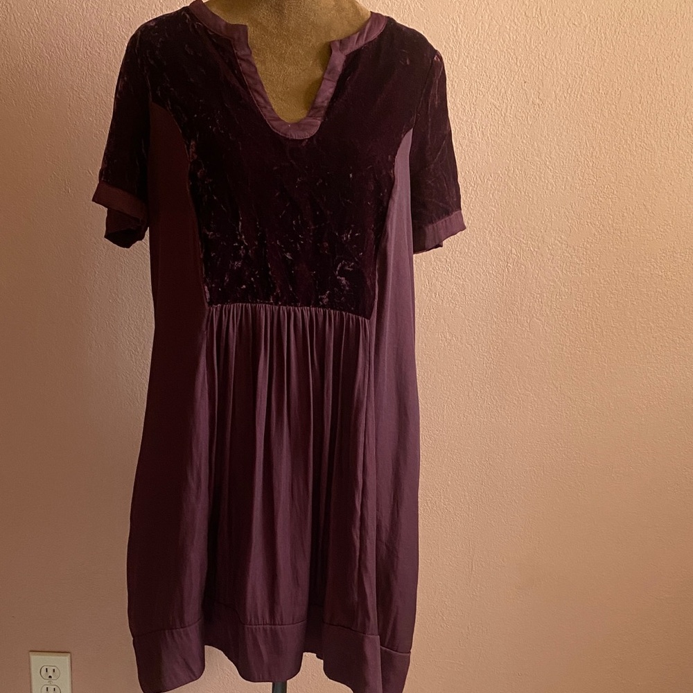MAEVE Elegant Purple Velvet Dress